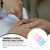 Healifty 4 Pairs Silicone Handle Covers for Cuticle Nippers, Random Color view 3