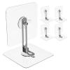 Metal Anti-Tip Furniture Wall Anchors, 5 Sets – No-Drill Installation view 1