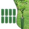 Lapiglo Plastic Tree Trunk Guards, Adjustable Plant Protection Collars, 30 x 20 cm, Green, 8-Pack view 1