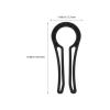 Child Safety Locks for Stove Knobs, 4-Pack, Black Plastic view 2