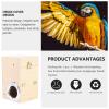 Abaodam Wooden Nest Box for Budgies and Parrots, Round Bird Nest, Khaki, Random Color view 4