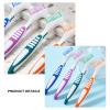 Tofficu Double-Headed Denture Cleaning Brushes, 4 Pieces, with Firm Multi-Layer Bristles and Ergonomic Handles view 3