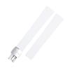 Clouism 19 mm Soft FKM Fluororubber Watch Strap, Compatible with Patek Philippe Aquanaut 5067A-001 (White 2) view 1