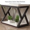 Sturdy Metal Aquarium Stand, 2-Tier Storage Rack view 4