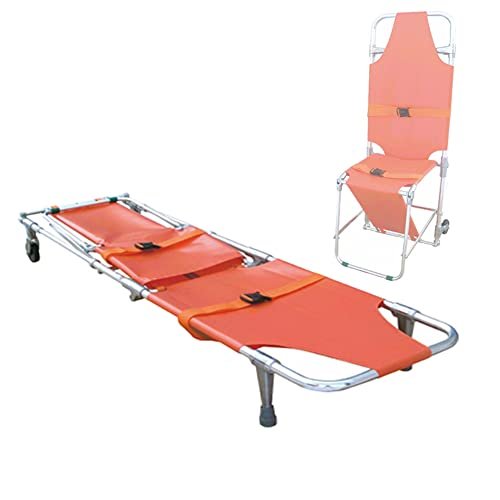 Generic Folding Ambulance Stretcher Chair, 2-in-1 Emergency Stair Evacuation Chair