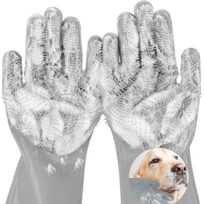 Dog Washing Gloves for Shedding & Bathing