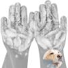 Dog Washing Gloves for Shedding & Bathing view 1