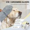 Dog Washing Gloves for Shedding & Bathing view 2