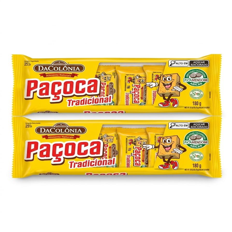 minafood Paçoca Tradicional Bundle, 2-Pack + Notepad