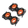 Yunseity Universal Cane Holder for Wheelchairs and Walkers, 360° Rotating, Black/Orange view 1