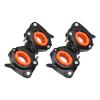 Yunseity Universal Cane Holder for Wheelchairs and Walkers, 360° Rotating, Black/Orange view 3