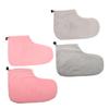 TINEASUR Paraffin Wax Foot Warmers, 2 Pairs, Cotton and Plush, Comfortable Fit for At-Home Foot Care view 1