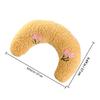 BESTYASH U-Shaped Polyester Pet Sleep Cushion with Neck Support, Yellow view 2