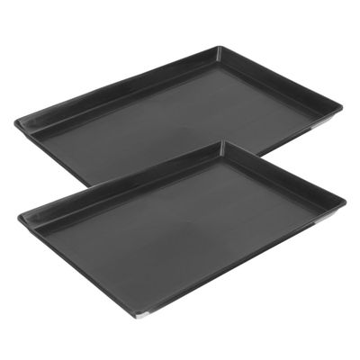 PartyKindom 2-Pack Plastic Replacement Bottom Trays for Small Dog and Bird Cages