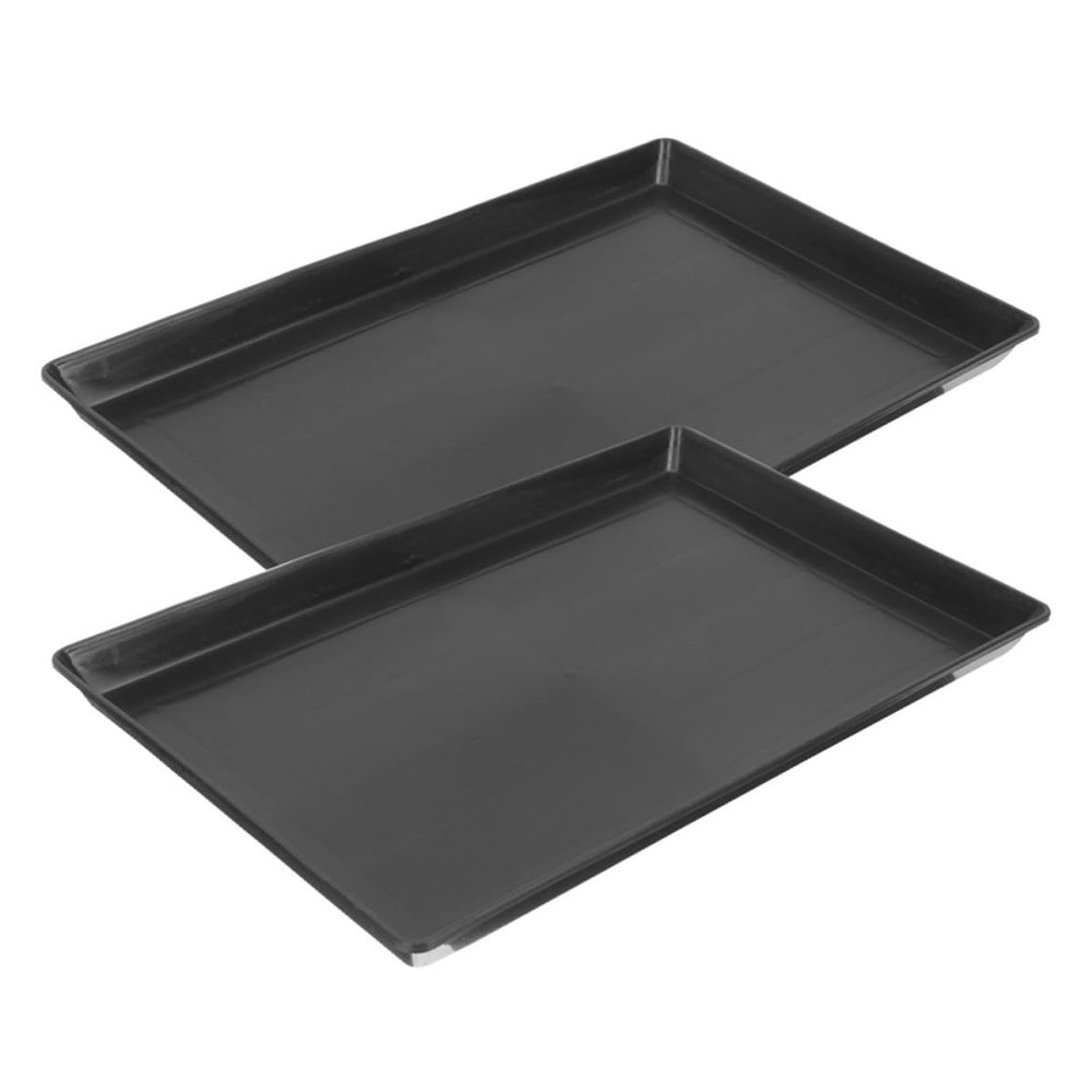 PartyKindom 2-Pack Plastic Replacement Bottom Trays for Small Dog and Bird Cages