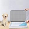 LALAFINA White Plastic Dog Training Tray with Rounded Edges and Splash Guard for Puppies and Dogs view 4