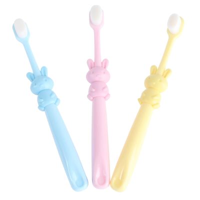 Mobestech Kids' Toothbrushes, Bunny Design, 3-Pack