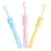 Mobestech Kids' Toothbrushes, Bunny Design, 3-Pack view 1