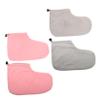 GALPADA 2 Pairs Cotton and Plush Wax Bath Foot Covers view 1
