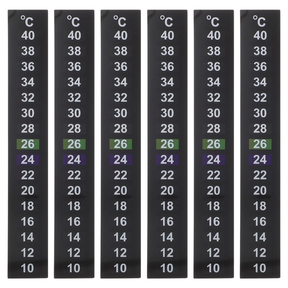 HAPINARY Aquarium Temperature Monitoring Labels - 6 Pack