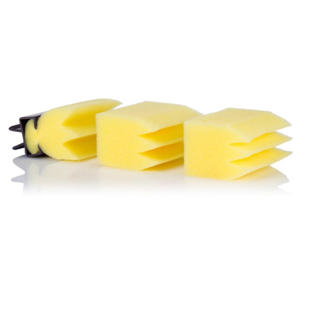 PAMINGONO Hair-Cleaning Brushes and Yellow Sponge, 3-Piece Set