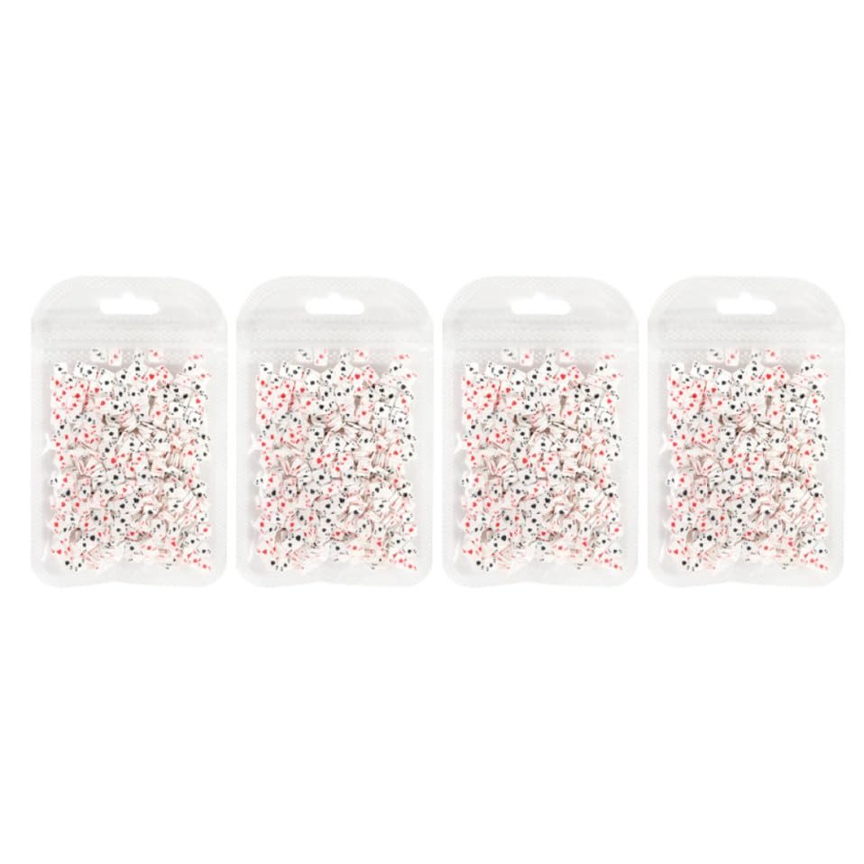 Artibetter 4 Bags Nail Art Polymer Clay Playing Card Motifs