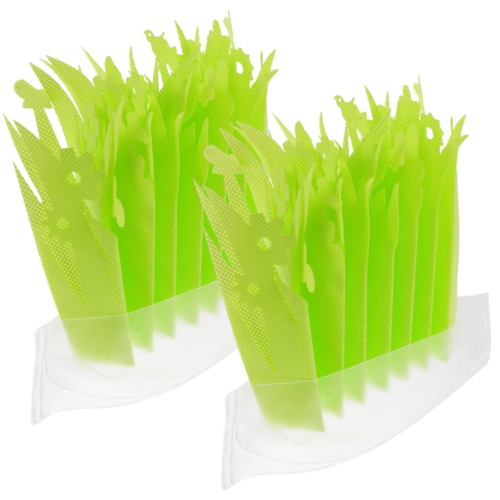 2-Piece Humidifier with Artificial Green Plants for Reptile Enclosures