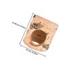 WATIIFUFU Natural Wood Hamster Tunnel with Side Entrance view 2