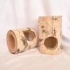 WATIIFUFU Natural Wood Hamster Tunnel with Side Entrance view 4
