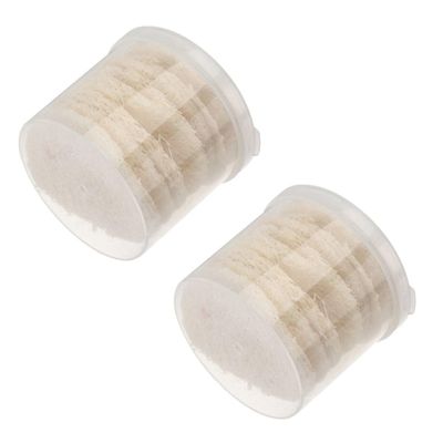 HEATSHAKING Natural Loofah Facial Cleansing Pads, 20 Round Sponges