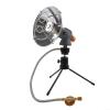 Qualoramall Portable Gas Heater for Camping and Fishing, Fast Efficient Heating, Lightweight Metal Construction with Push Igniter and Flame Control, Black, 13.5 x 13.5 x 17 cm view 2
