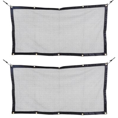 Toddmomy 2-Piece Dog Car Rear Seat Barrier, Nylon and Mesh, 115 x 60 cm