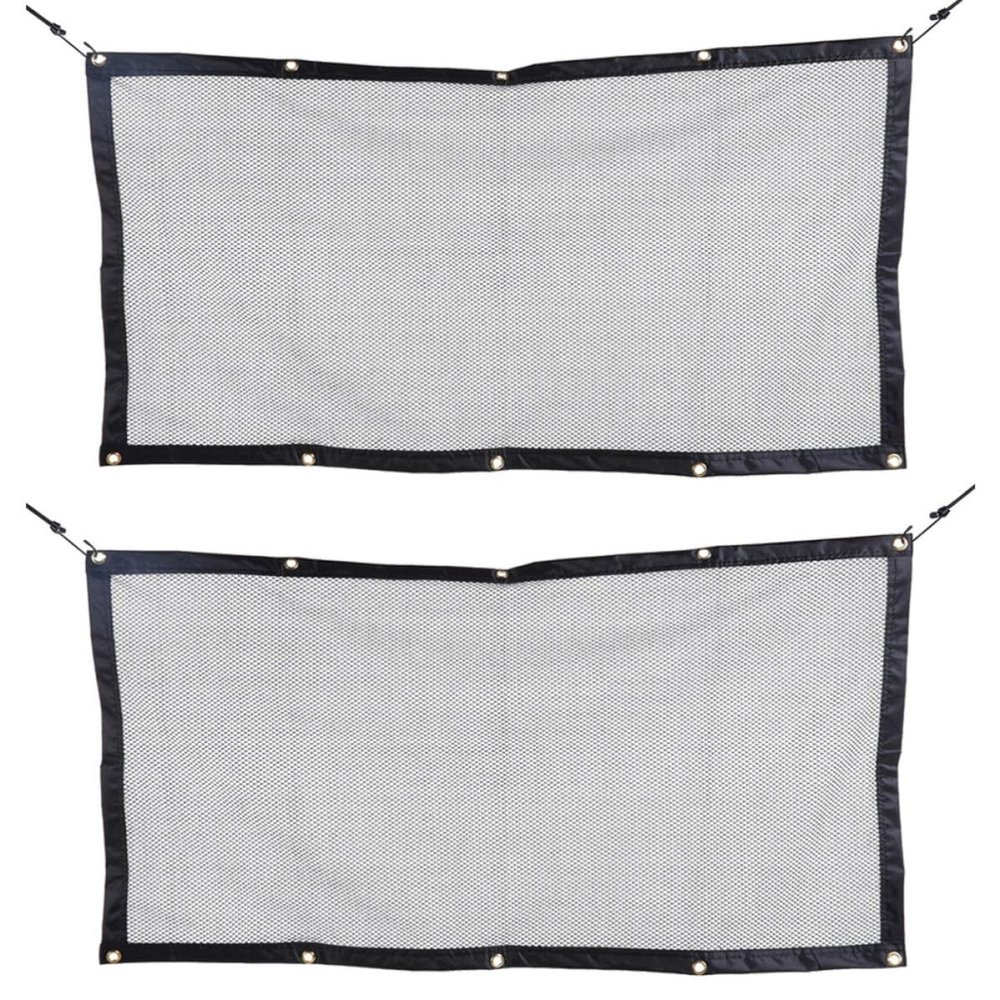 Toddmomy 2-Piece Dog Car Rear Seat Barrier, Nylon and Mesh, 115 x 60 cm
