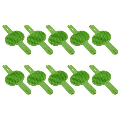 10-Pack Furniture-Mounted Cat Grooming Massage Brushes