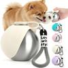 Dog Water Bottle for Travel, 285 mL Stainless Steel Bottle with Foldable Silicone Bowl view 1