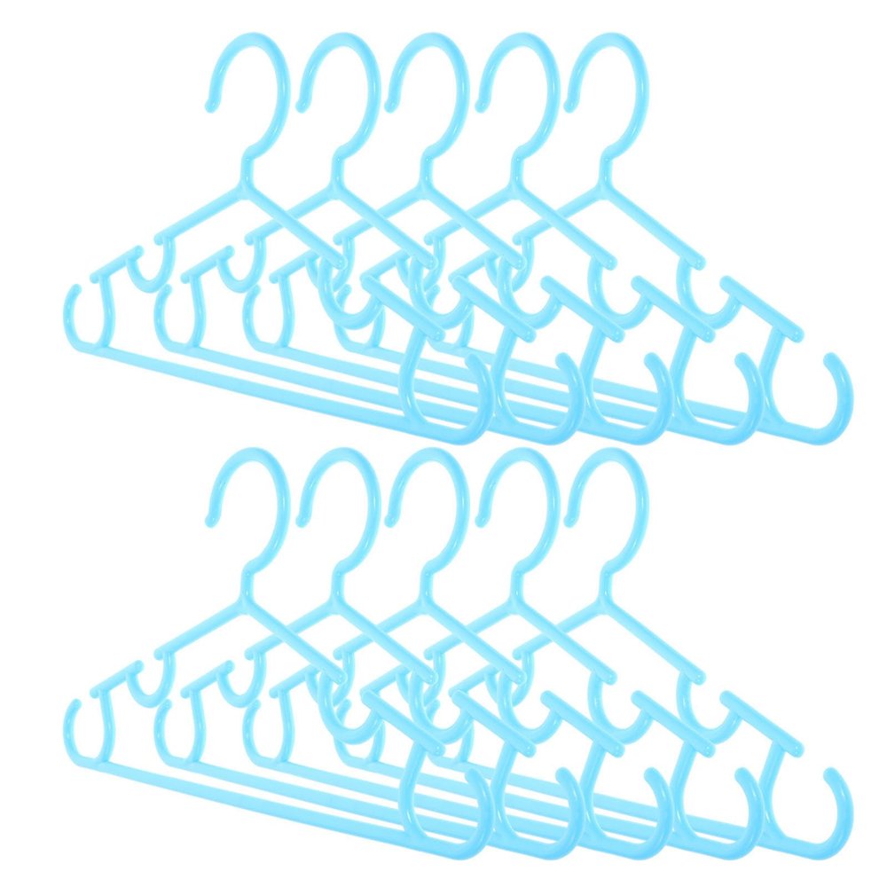 Kids' Plastic Hangers, Non-Slip and Shape-Stable