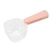 Pet Food Scoop for Cats and Dogs with Measurement Scale, Clip Handle, Pink view 2