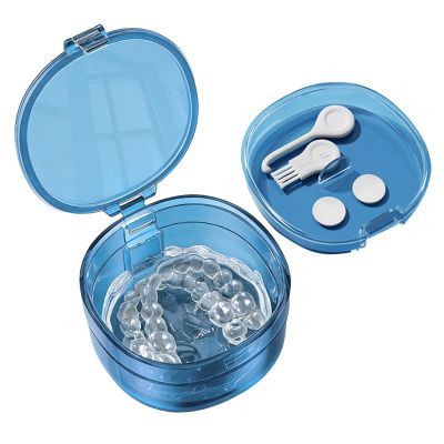 Portable Slim Leakproof Denture Soaking Cup