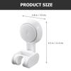 HONMEET Adjustable Shower Holder with Suction Cup, White view 2