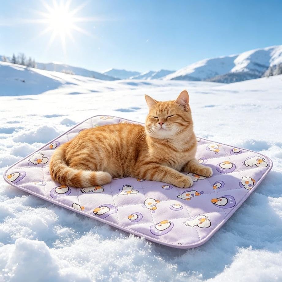 BEAZOOM Aolso Waterproof Dog Bed Pad 50 x 40 cm, Washable Cooling Mat for Potty Training