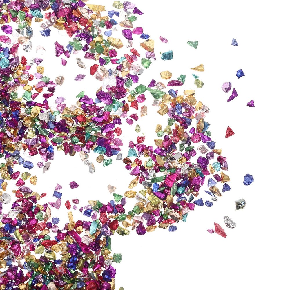 1 Bag of Irregular Glass Fragments for Nail Art