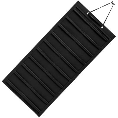 Black Felt Hanging Organizer for Hair Accessories and Claw Clips