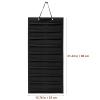 Black Felt Hanging Organizer for Hair Accessories and Claw Clips view 2