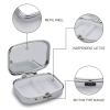 Smiling Ghost Metal Pill Organizer with 2 Compartments and Mirror view 2