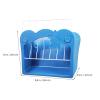 balacoo Large-Capacity Rabbit Feeder for Cages, Blue view 2