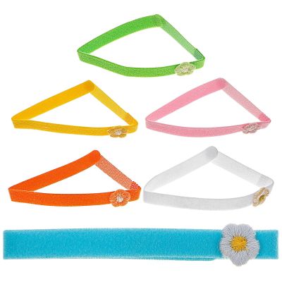 KHBUAB Knitted Wool Puppy Identification Collars for Newborn Dogs and Cats, 1 Set
