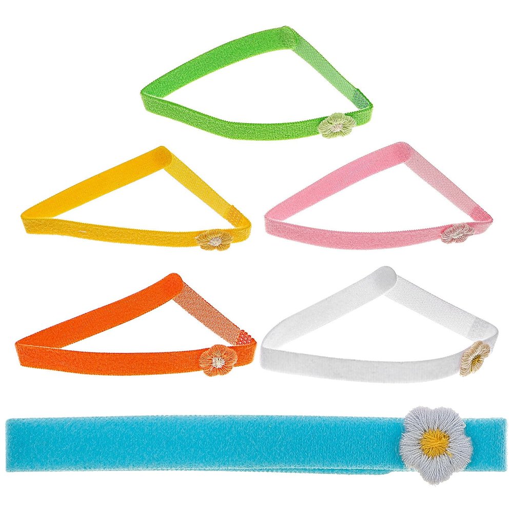 KHBUAB Knitted Wool Puppy Identification Collars for Newborn Dogs and Cats, 1 Set