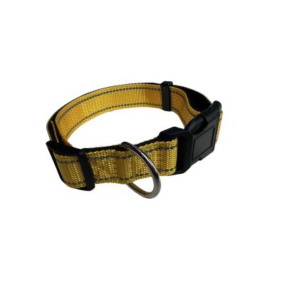 Reflective Dog Collar, Adjustable, Soft Neoprene, Padded, Nylon for Medium Dogs (E, 40cm)