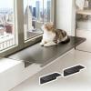 Magnetic Cat Windowsill Extension, No-Drill Shelf, Rust-Resistant Plant Shelf view 1
