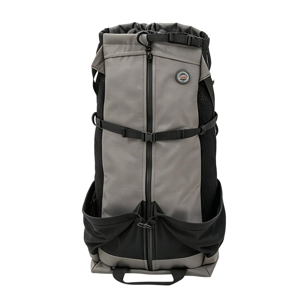 Elegant Dainty Extra-Large XXL Dog Backpack, Breathable Adjustable Carrier for Dogs up to 36 kg, Gray